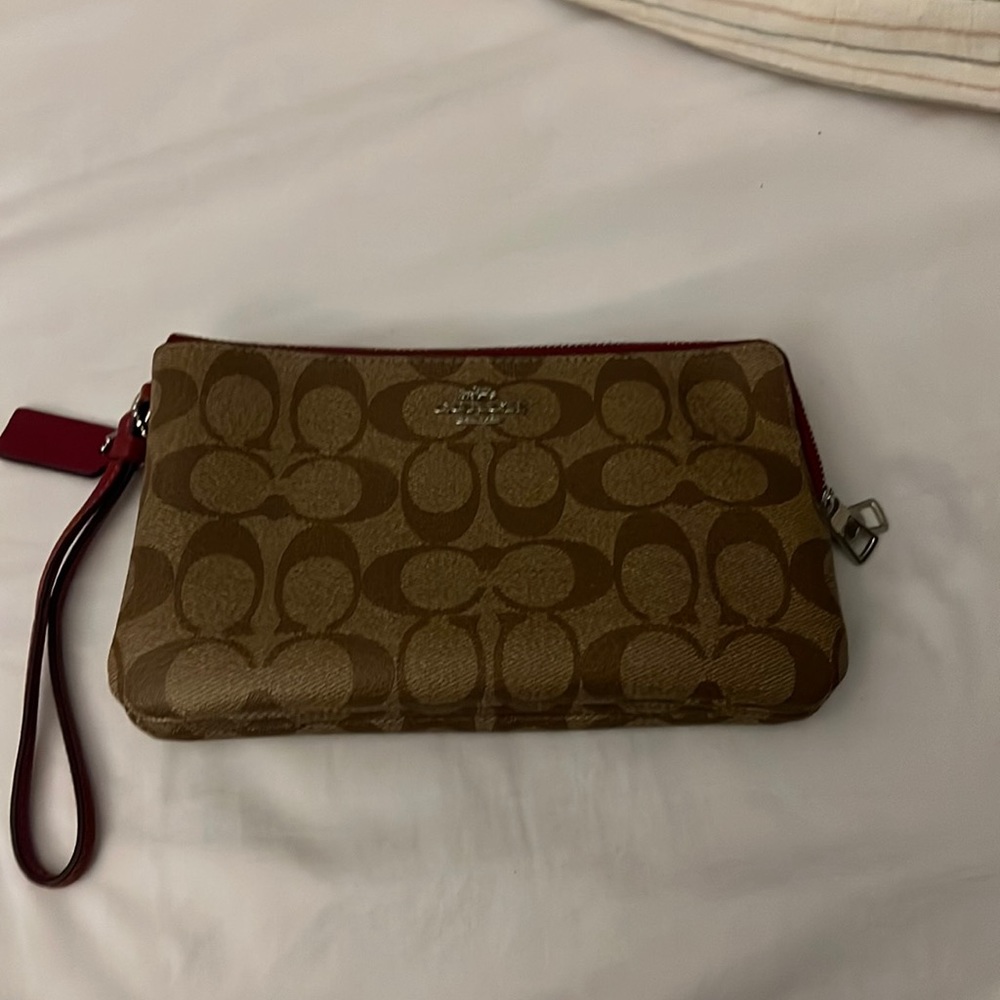 Brown Coach Wristlet